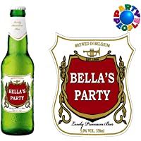 Los mejores  - Party People 12 x Etiqueta DE Botella DE Cerveza Personalizada. Cualquier Nombre Y Mensaje (DISEÑO 1)